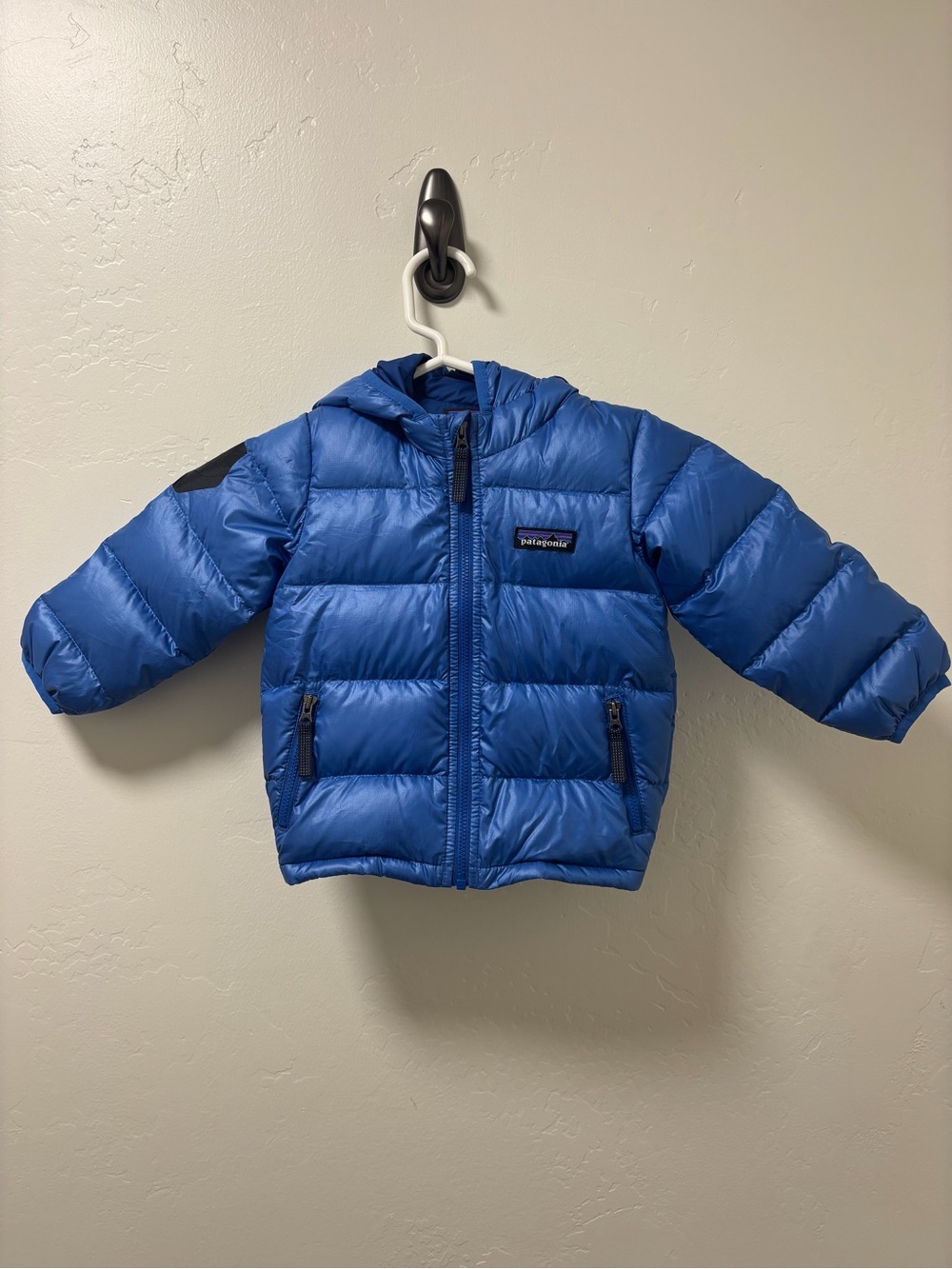Patagonia Kids Hooded Puffer Jacket in Royal Blue NEW